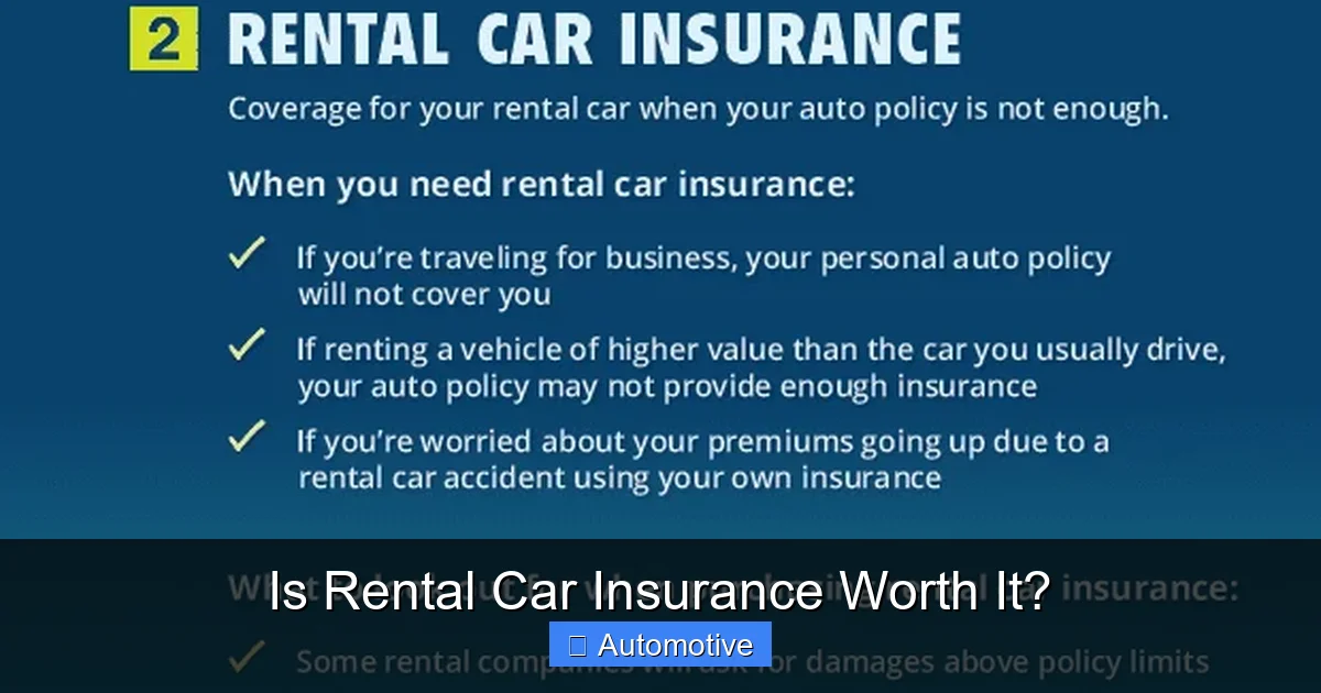 Is Rental Car Insurance Worth It?