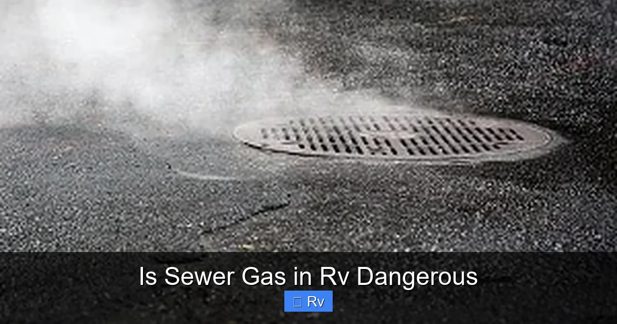 Is Sewer Gas in Rv Dangerous