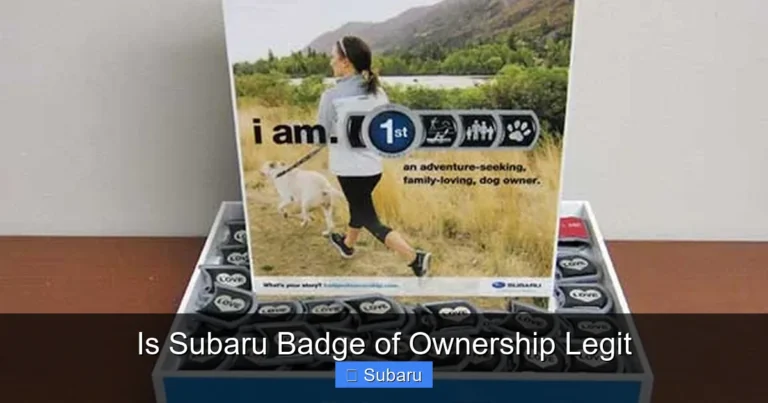 Is Subaru Badge of Ownership Legit