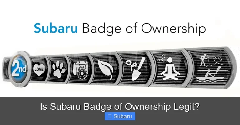 Is Subaru Badge of Ownership Legit?