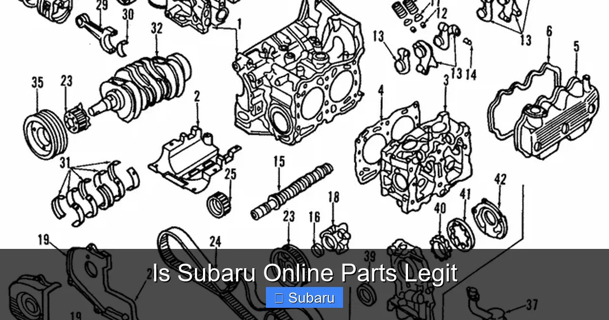 Is Subaru Online Parts Legit