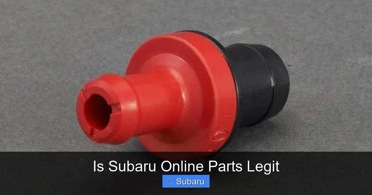 Is Subaru Online Parts Legit