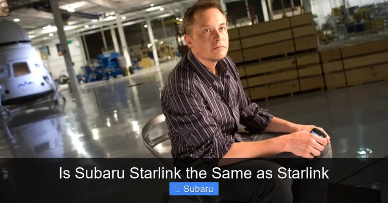 Is Subaru Starlink the Same as Starlink