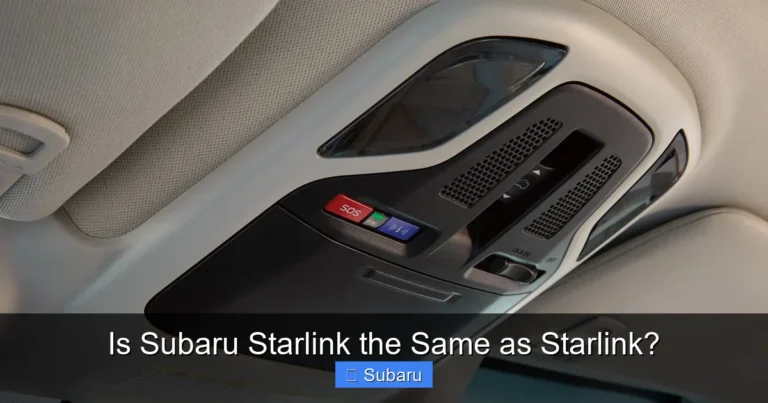Is Subaru Starlink the Same as Starlink?
