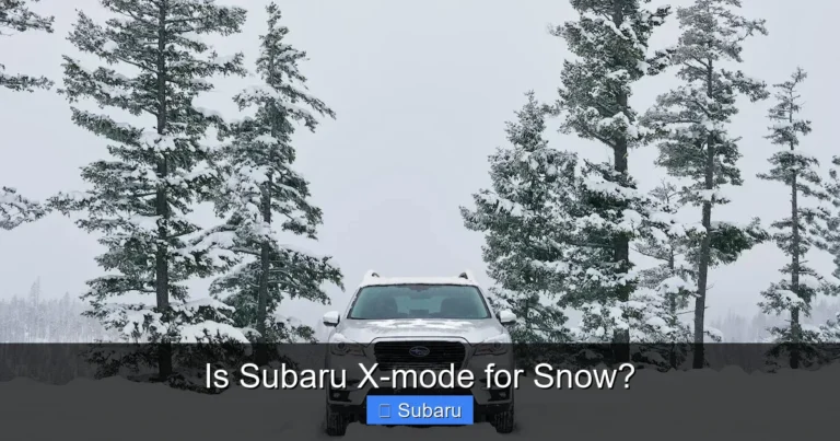 Is Subaru X-mode for Snow?