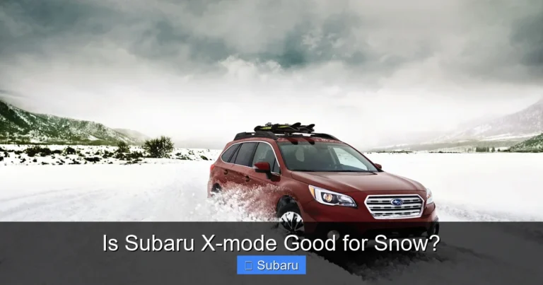 Is Subaru X-mode Good for Snow?