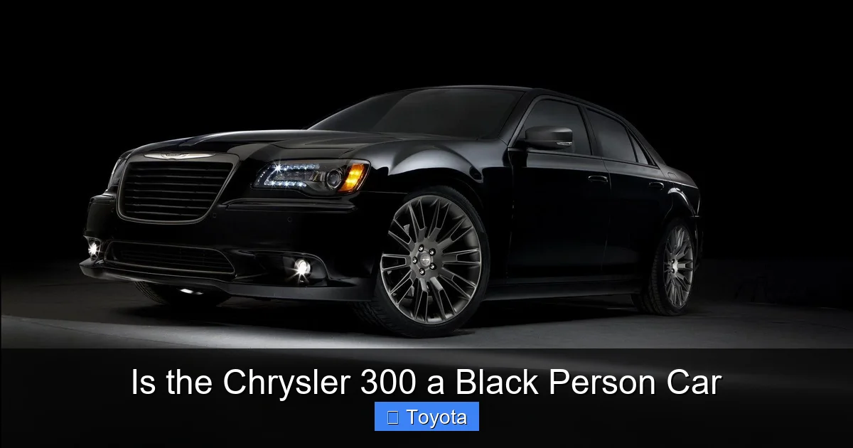 Is the Chrysler 300 a Black Person Car