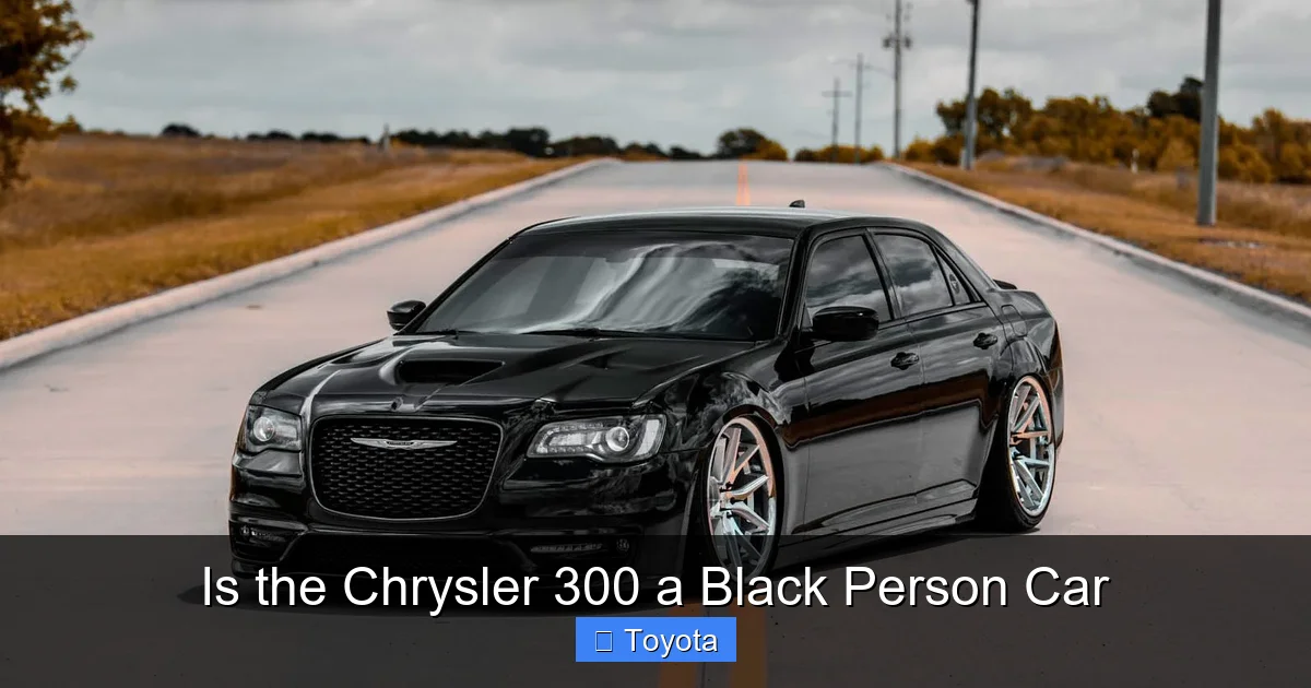 Is the Chrysler 300 a Black Person Car