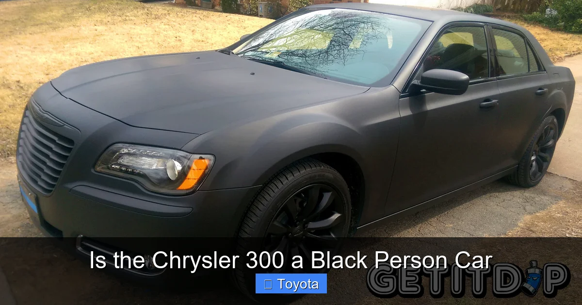 Is the Chrysler 300 a Black Person Car