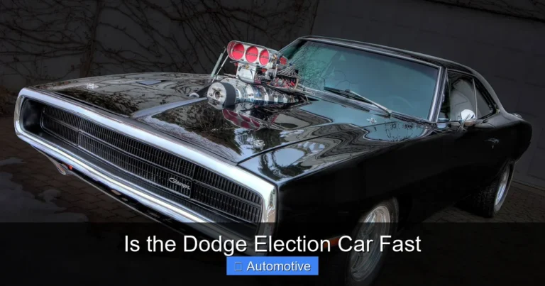 Is the Dodge Election Car Fast
