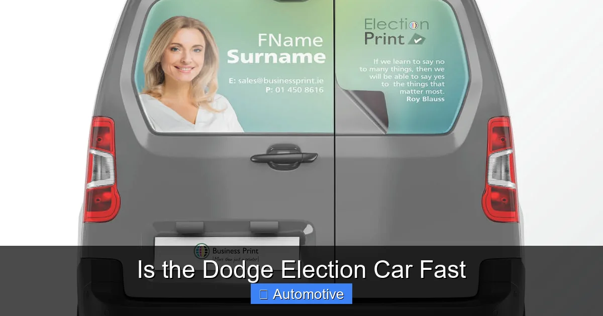 Is the Dodge Election Car Fast