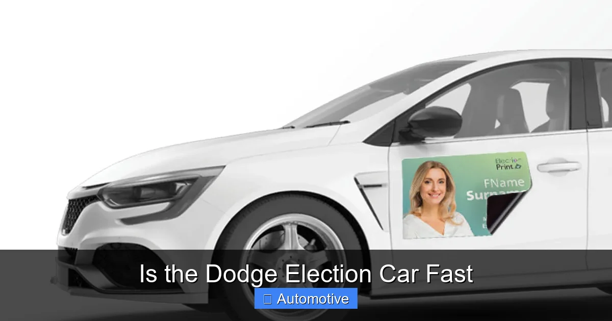Is the Dodge Election Car Fast