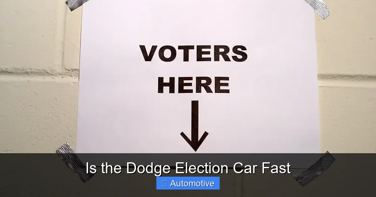Is the Dodge Election Car Fast