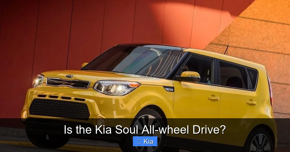 Is the Kia Soul All-wheel Drive?