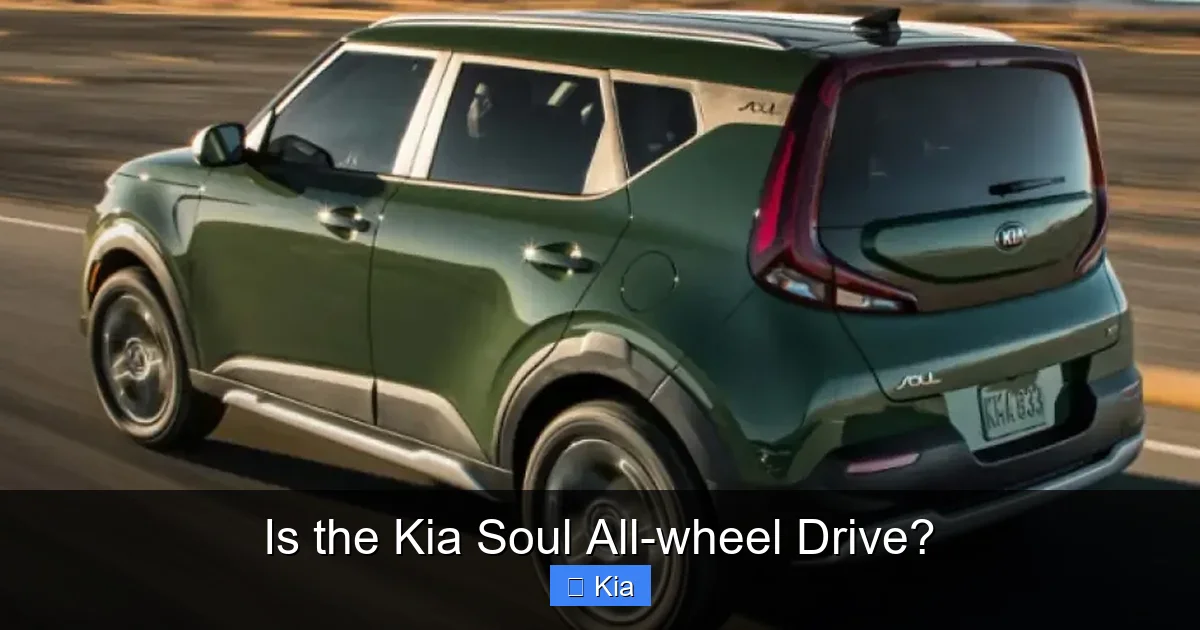 Is the Kia Soul All-wheel Drive?