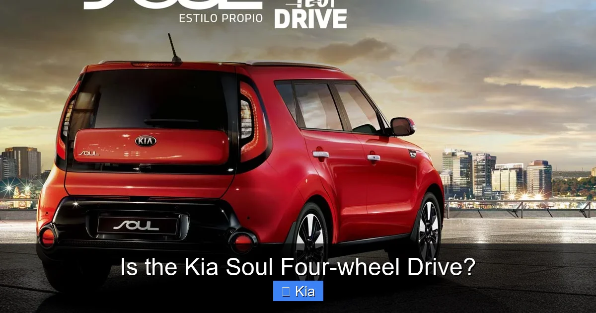 Is the Kia Soul Four-wheel Drive?