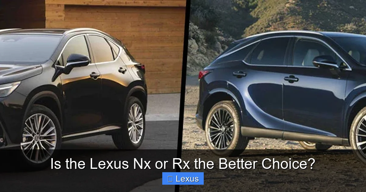 Is the Lexus Nx or Rx the Better Choice?