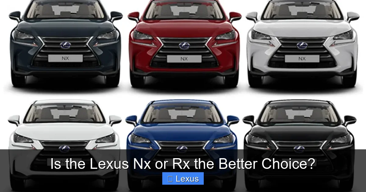 Is the Lexus Nx or Rx the Better Choice?
