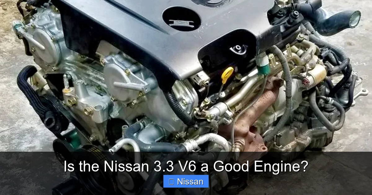 Is the Nissan 3.3 V6 a Good Engine?