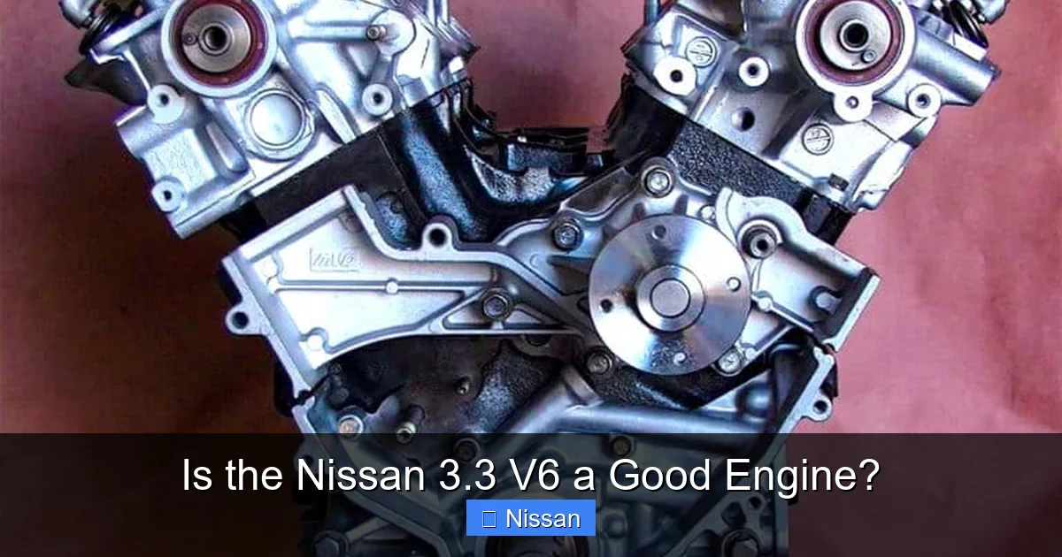 Is the Nissan 3.3 V6 a Good Engine?
