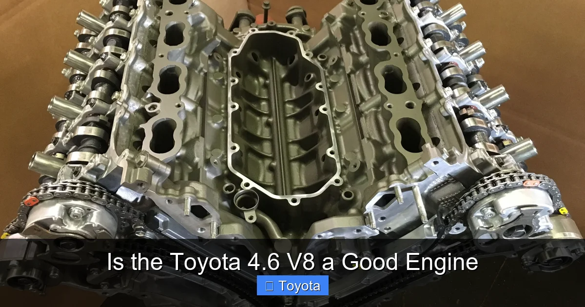 Is the Toyota 4.6 V8 a Good Engine