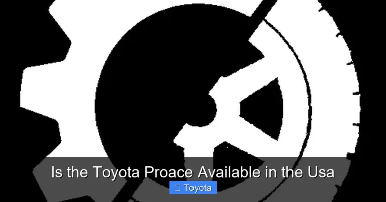 Is the Toyota Proace Available in the Usa