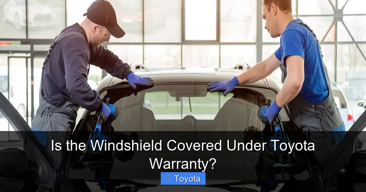 Is the Windshield Covered Under Toyota Warranty?