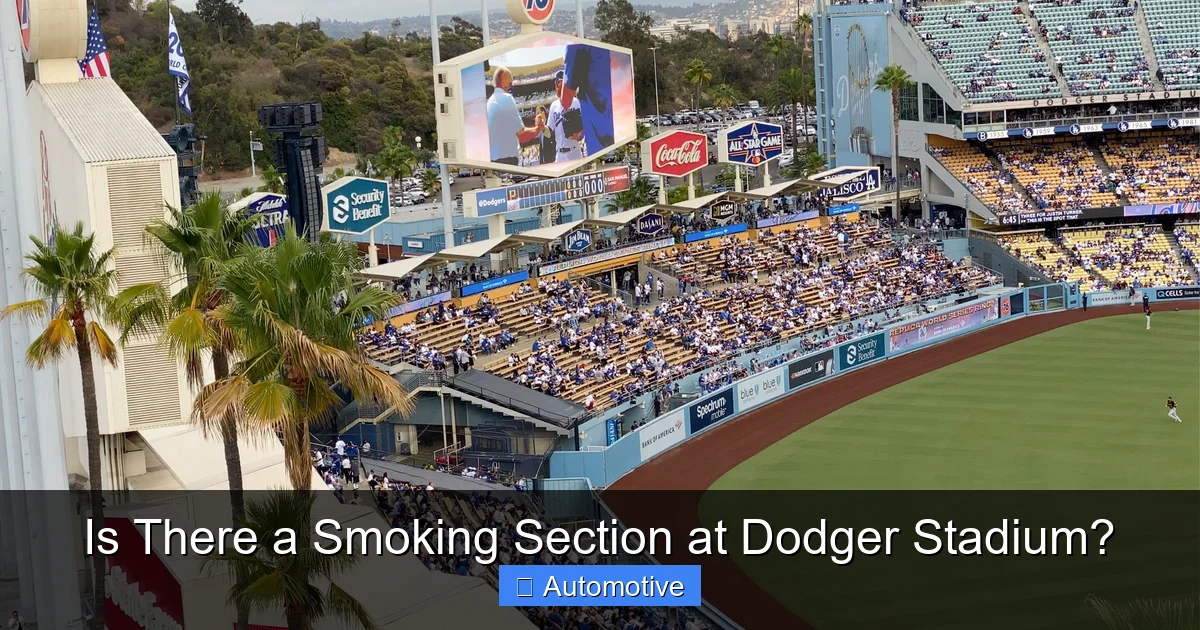 Is There a Smoking Section at Dodger Stadium?