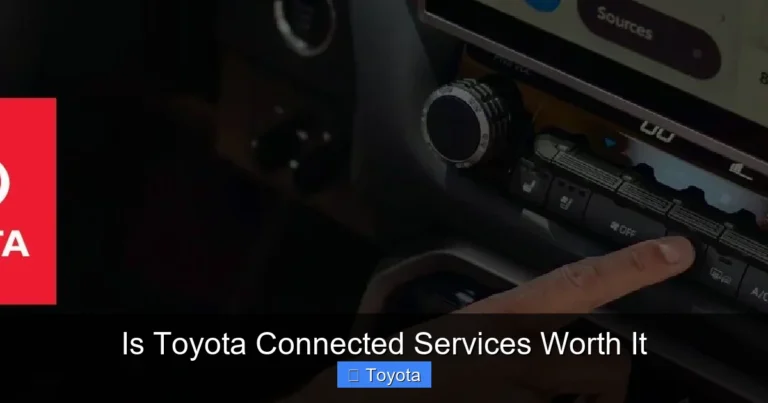 Is Toyota Connected Services Worth It