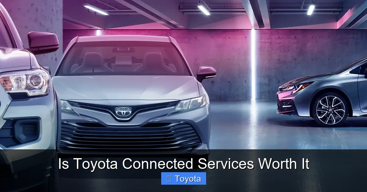 Is Toyota Connected Services Worth It