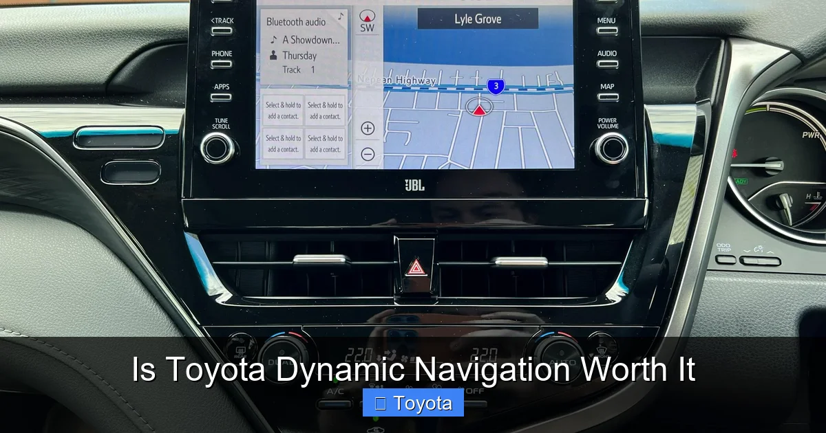 Is Toyota Dynamic Navigation Worth It