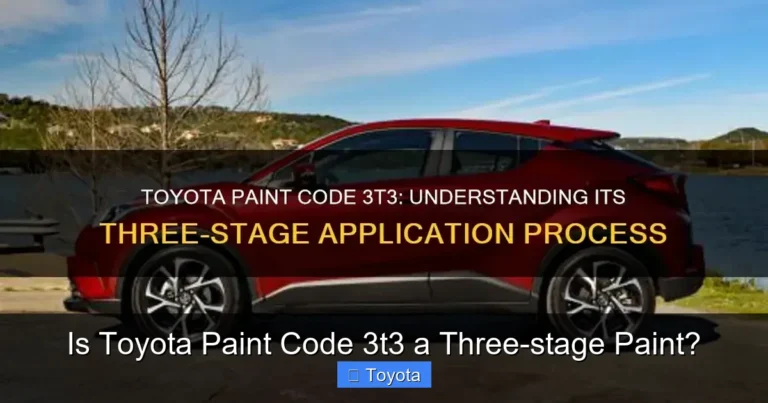 Is Toyota Paint Code 3t3 a Three-stage Paint?