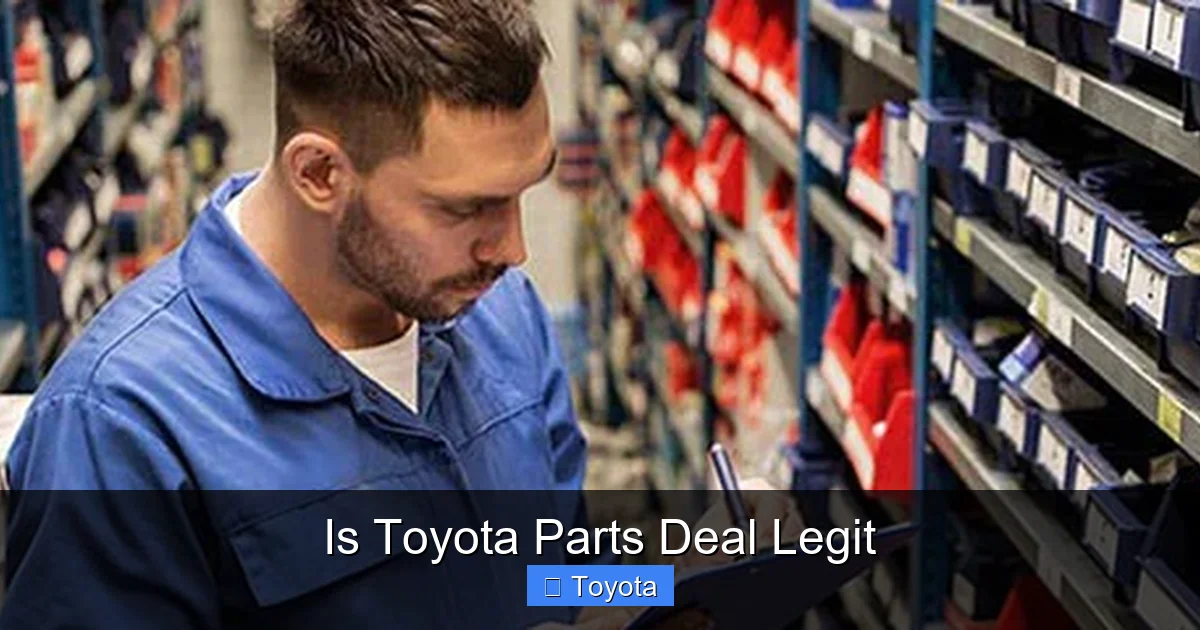 Is Toyota Parts Deal Legit