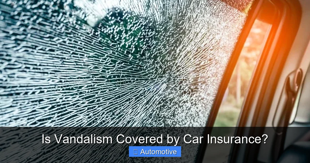 Is Vandalism Covered by Car Insurance?