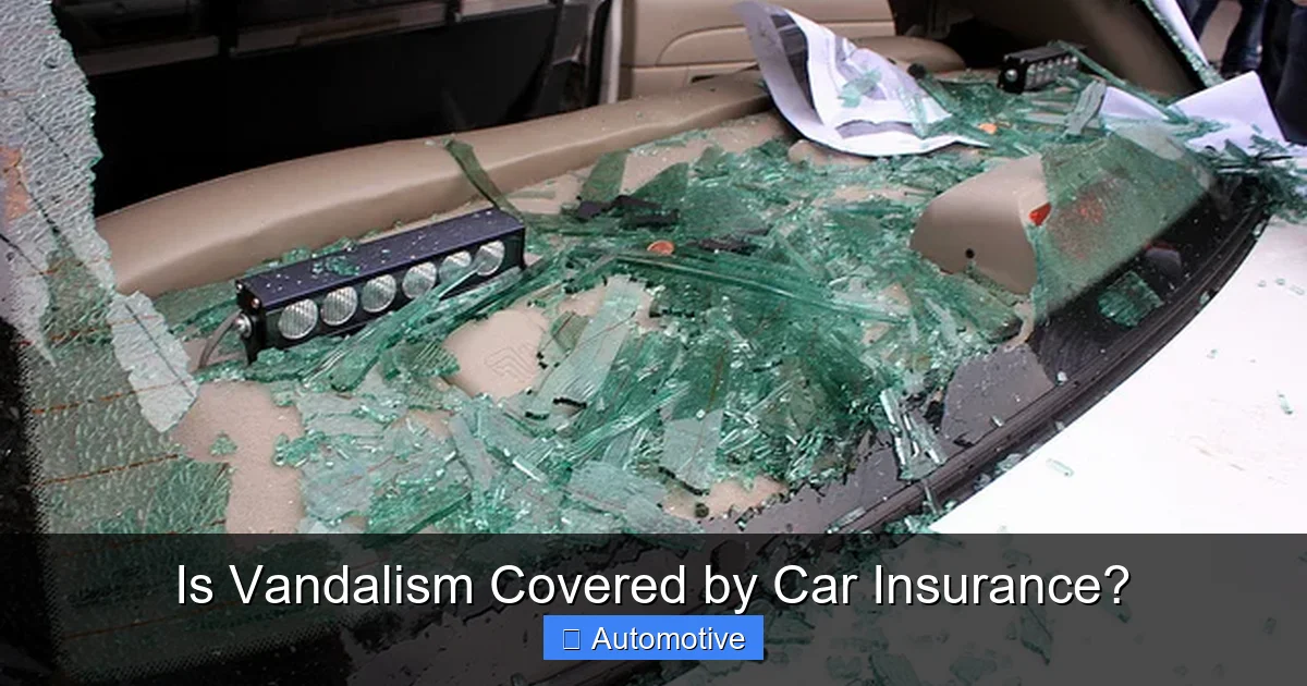 Is Vandalism Covered by Car Insurance?