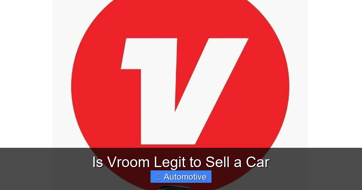 Is Vroom Legit to Sell a Car