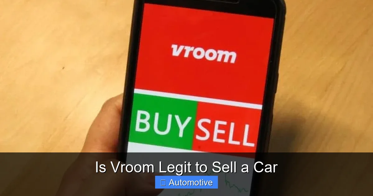 Is Vroom Legit to Sell a Car