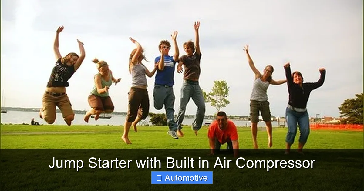 Jump Starter with Built in Air Compressor