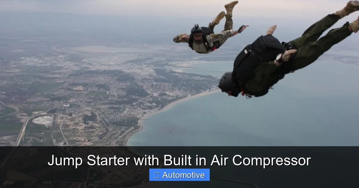 Jump Starter with Built in Air Compressor