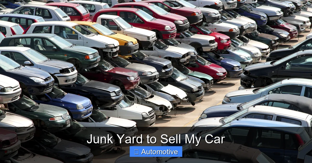 Junk Yard to Sell My Car