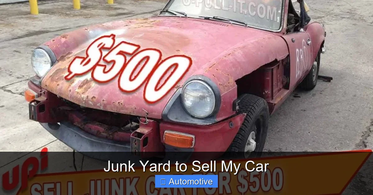 Junk Yard to Sell My Car
