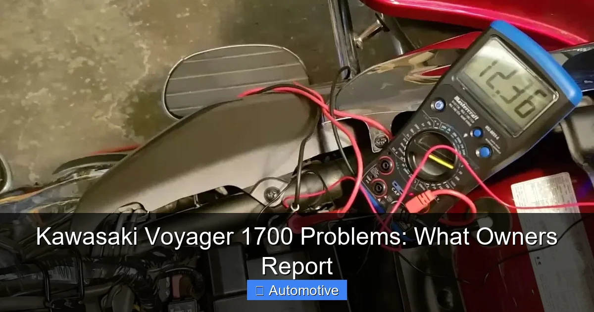 Kawasaki Voyager 1700 Problems: What Owners Report