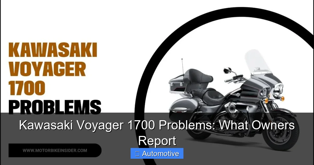 Kawasaki Voyager 1700 Problems: What Owners Report