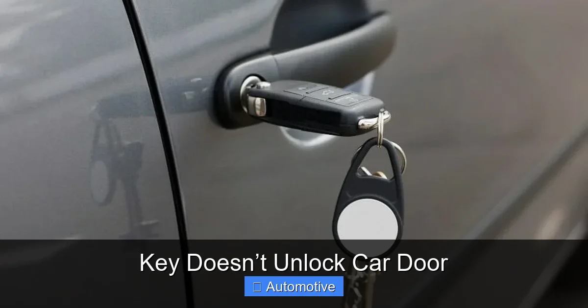 Key Doesn’t Unlock Car Door