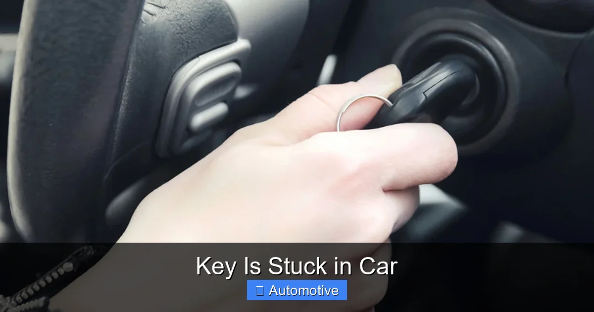 Key Is Stuck in Car