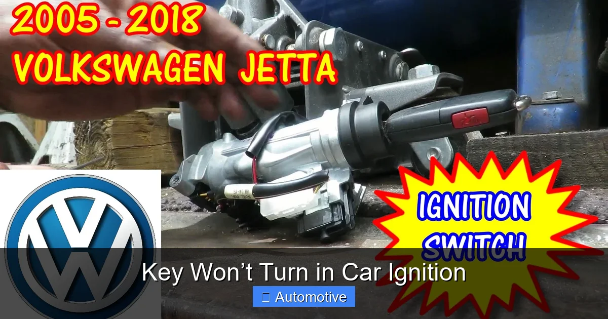 Key Won’t Turn in Car Ignition