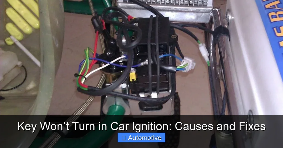 Key Won’t Turn in Car Ignition: Causes and Fixes