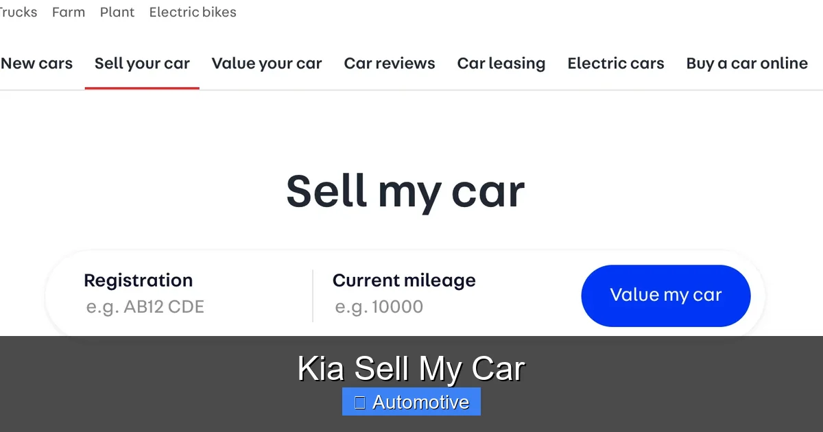 Kia Sell My Car