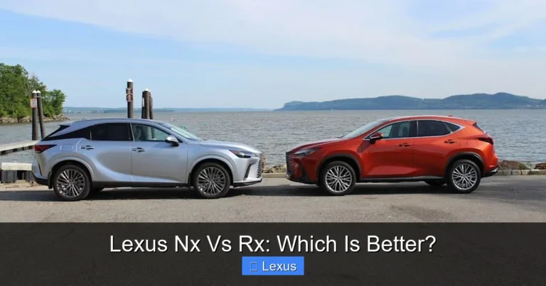 Lexus Nx Vs Rx: Which Is Better?