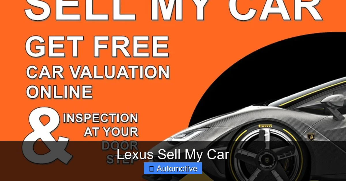 Lexus Sell My Car